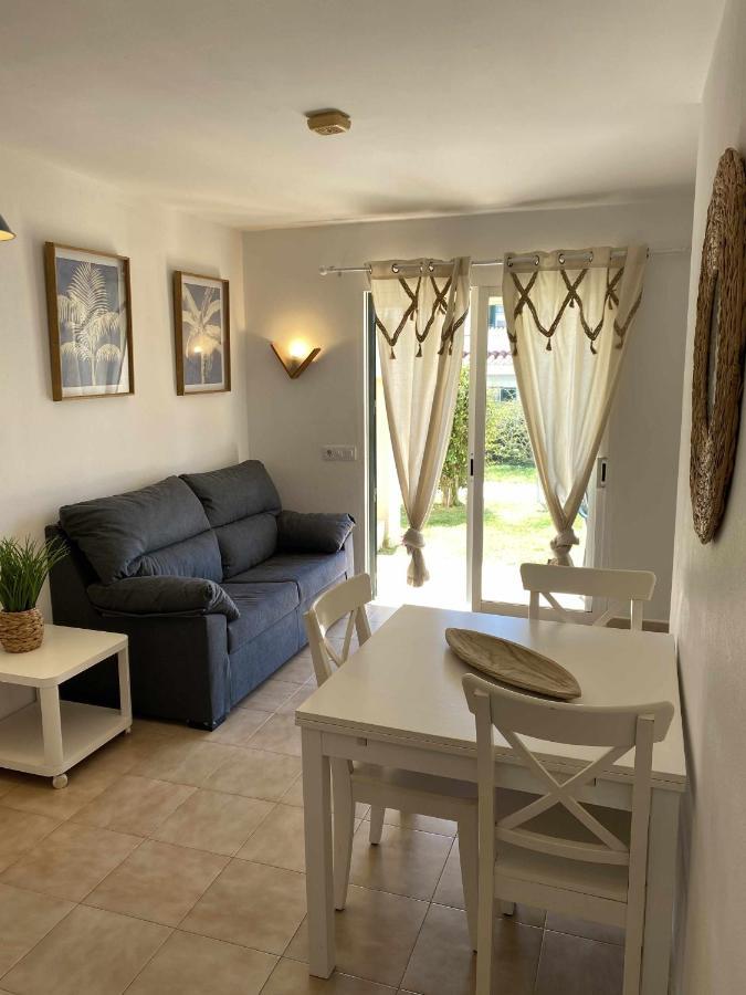 Apartamento Bajo Con Piscina Macarella Cala'N Blanes  Luaran gambar