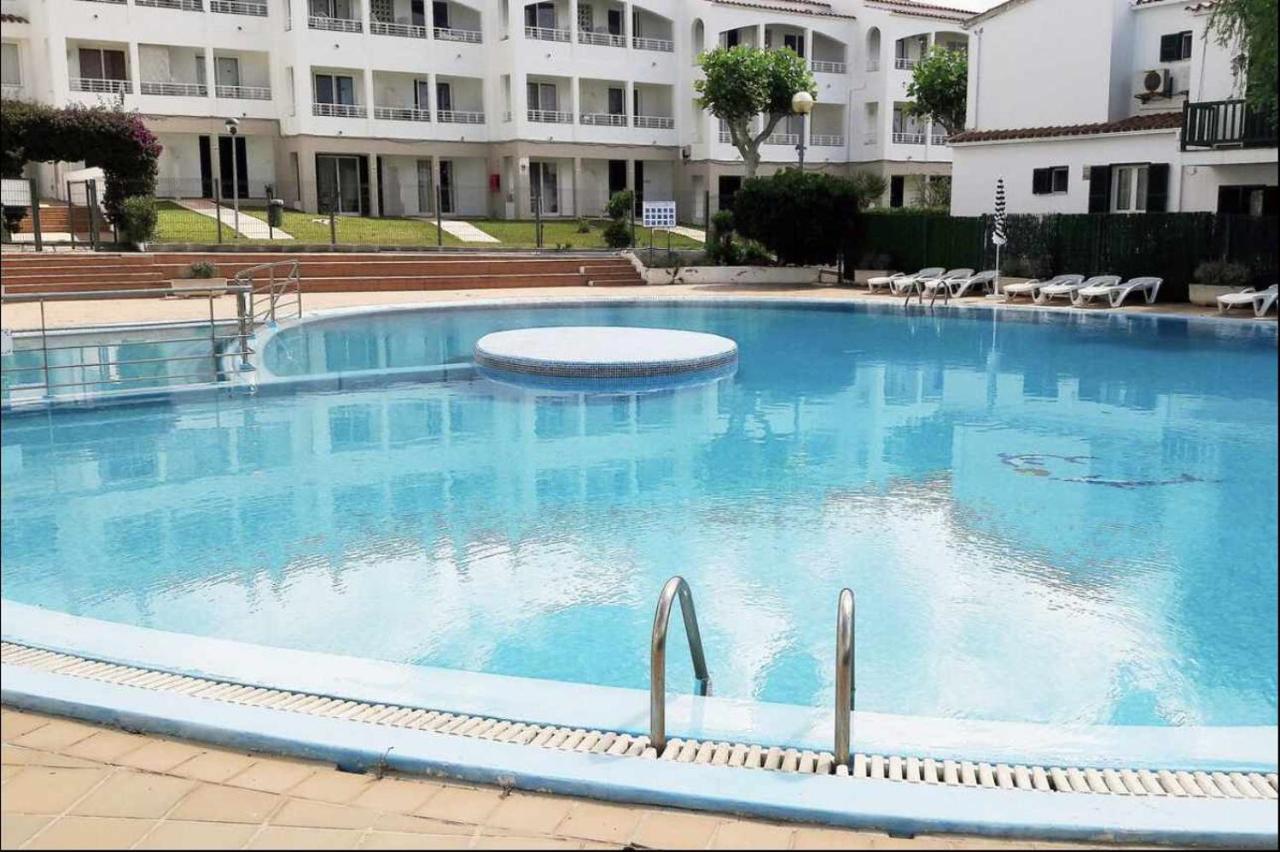 Apartamento Bajo Con Piscina Macarella Cala'N Blanes  Luaran gambar